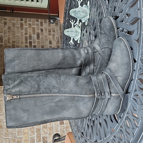 Steve Madden Suede Pull-On Boots - Picture 2 of 9